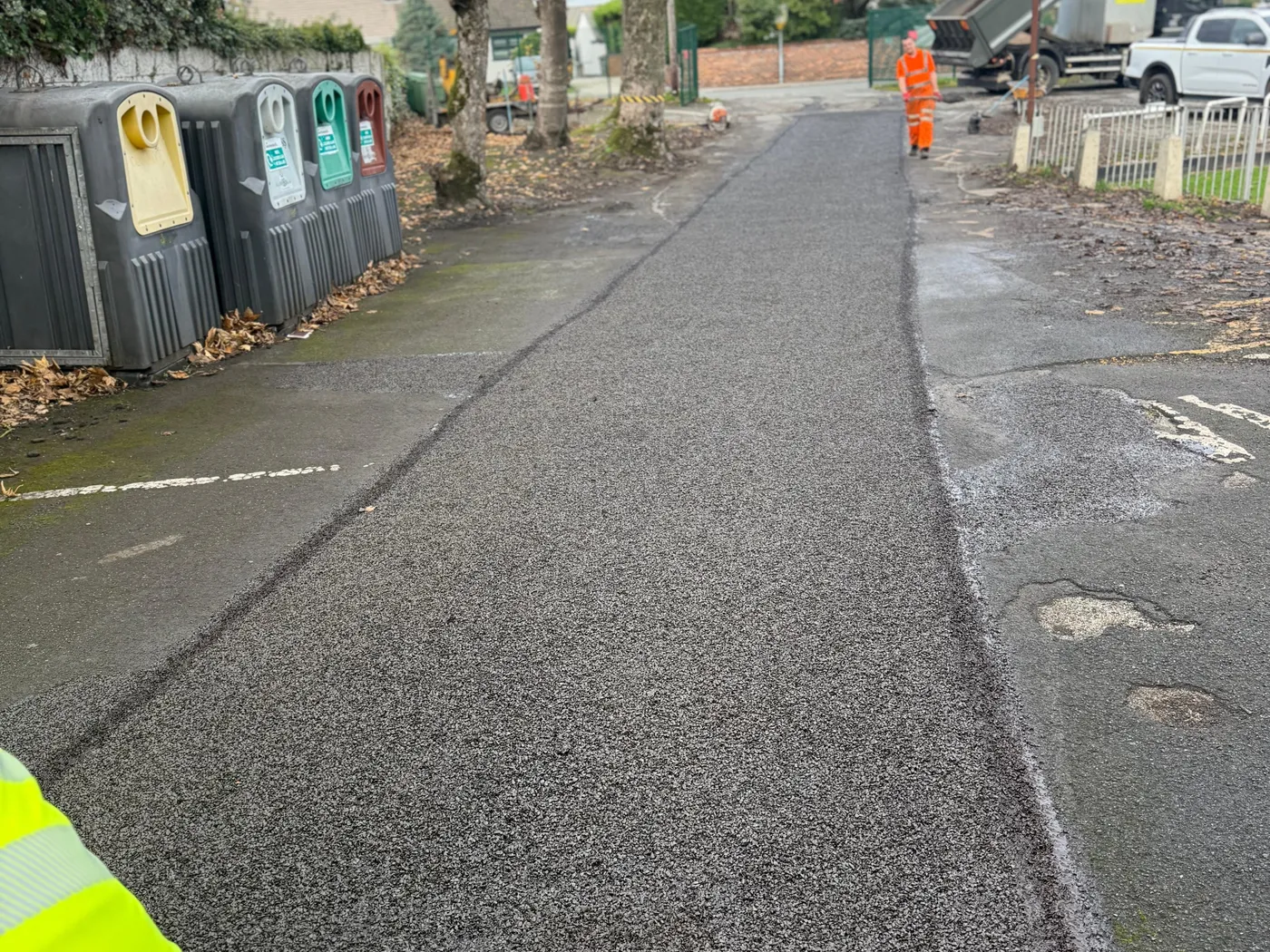 Resurfaced access lane